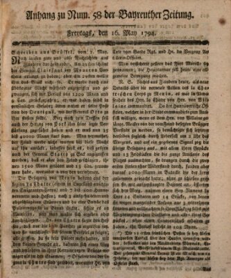 Bayreuther Zeitung Freitag 16. Mai 1794