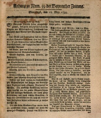 Bayreuther Zeitung Montag 18. Mai 1795