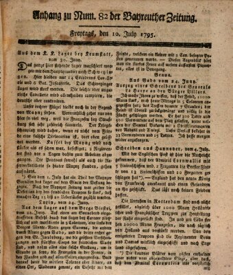 Bayreuther Zeitung Freitag 10. Juli 1795