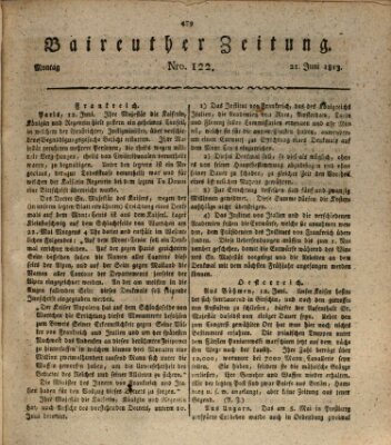 Bayreuther Zeitung Montag 21. Juni 1813