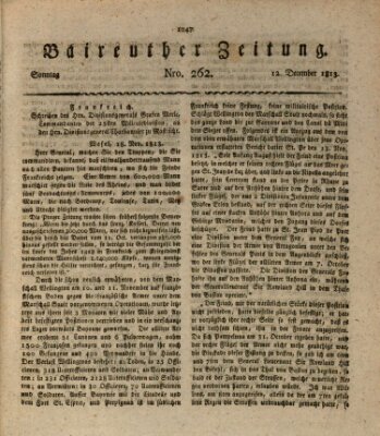 Bayreuther Zeitung Sonntag 12. Dezember 1813