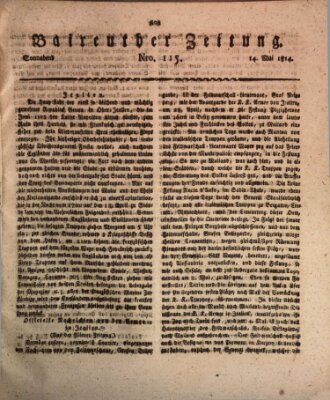 Bayreuther Zeitung Samstag 14. Mai 1814