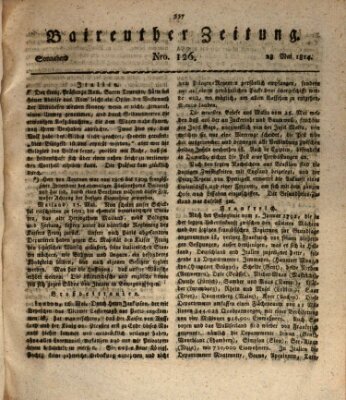 Bayreuther Zeitung Samstag 28. Mai 1814