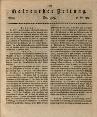 Bayreuther Zeitung Freitag 30. Dezember 1814
