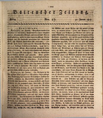 Bayreuther Zeitung Freitag 31. Januar 1817