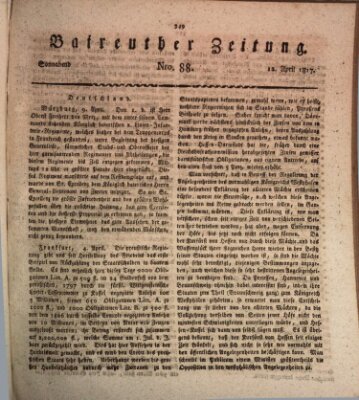 Bayreuther Zeitung Samstag 12. April 1817
