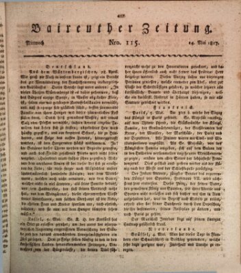 Bayreuther Zeitung Mittwoch 14. Mai 1817