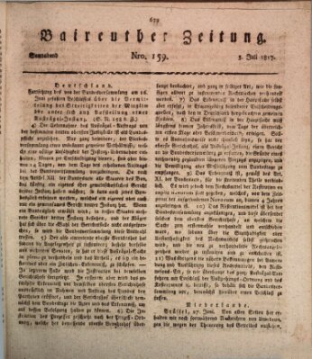 Bayreuther Zeitung Samstag 5. Juli 1817