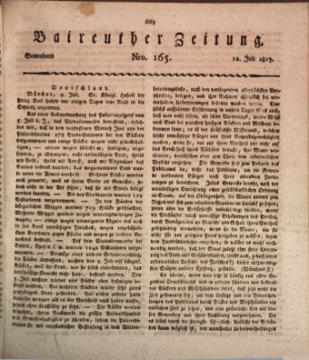 Bayreuther Zeitung Samstag 12. Juli 1817