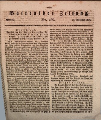 Bayreuther Zeitung Sonntag 30. November 1817