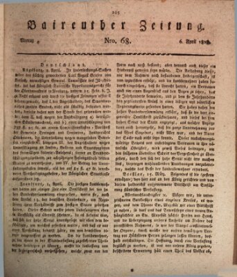 Bayreuther Zeitung Montag 6. April 1818