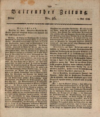 Bayreuther Zeitung Freitag 1. Mai 1818