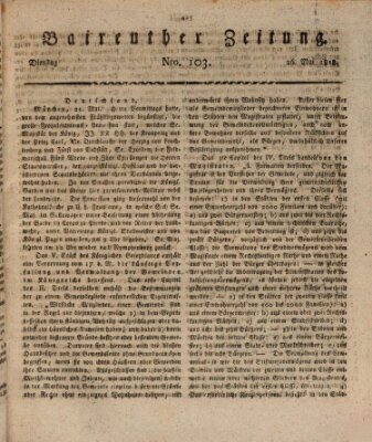 Bayreuther Zeitung Dienstag 26. Mai 1818