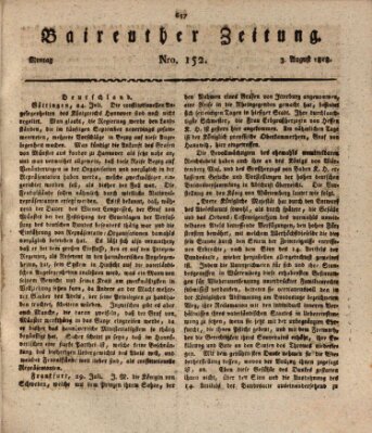 Bayreuther Zeitung Montag 3. August 1818