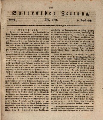 Bayreuther Zeitung Montag 31. August 1818