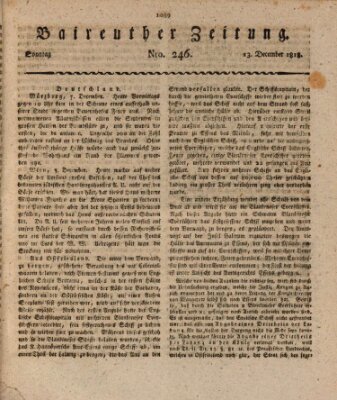 Bayreuther Zeitung Sonntag 13. Dezember 1818