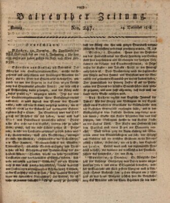 Bayreuther Zeitung Montag 14. Dezember 1818