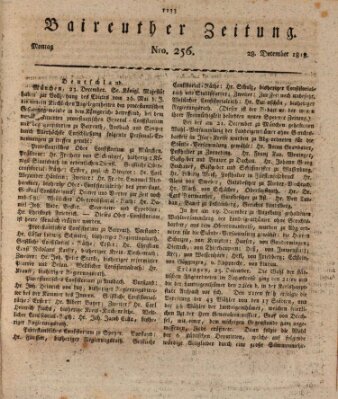 Bayreuther Zeitung Montag 28. Dezember 1818