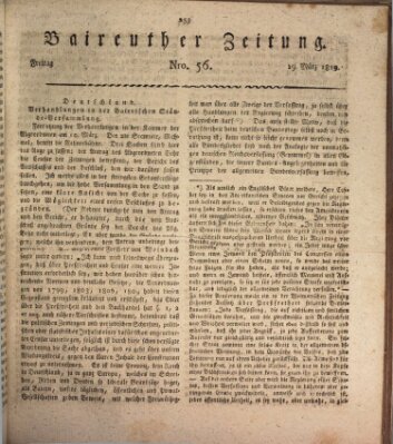 Bayreuther Zeitung Freitag 19. März 1819