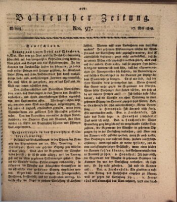 Bayreuther Zeitung Montag 17. Mai 1819