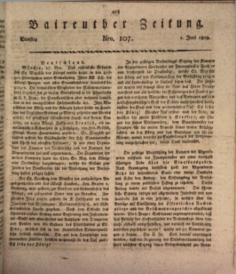 Bayreuther Zeitung Dienstag 1. Juni 1819