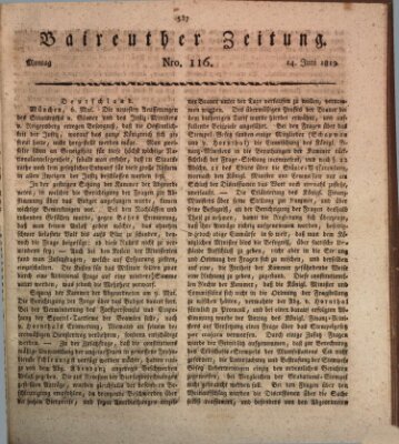 Bayreuther Zeitung Montag 14. Juni 1819