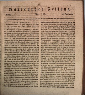 Bayreuther Zeitung Montag 28. Juni 1819