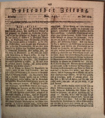 Bayreuther Zeitung Dienstag 20. Juli 1819