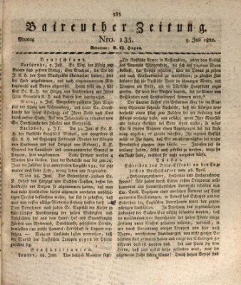 Bayreuther Zeitung Montag 9. Juli 1821