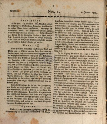 Bayreuther Zeitung Dienstag 1. Januar 1822