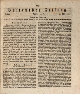 Bayreuther Zeitung Freitag 31. Mai 1822