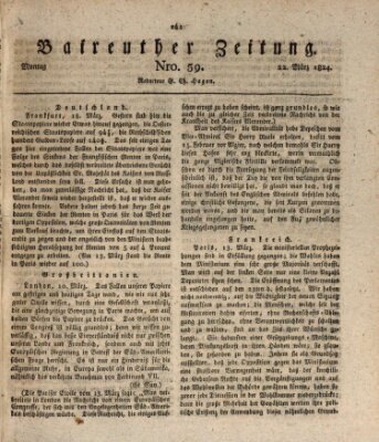 Bayreuther Zeitung Montag 22. März 1824