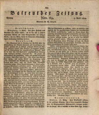 Bayreuther Zeitung Montag 5. April 1824