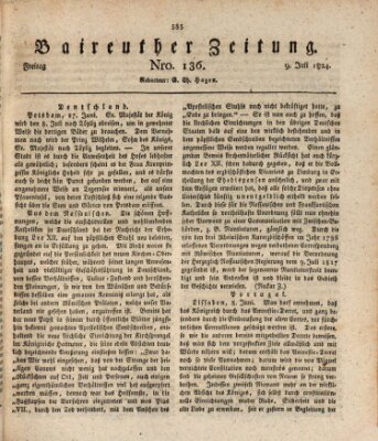 Bayreuther Zeitung Freitag 9. Juli 1824