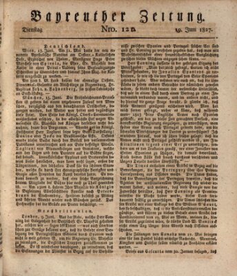 Bayreuther Zeitung Dienstag 19. Juni 1827