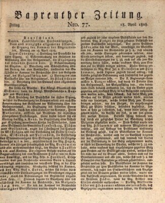 Bayreuther Zeitung Freitag 18. April 1828