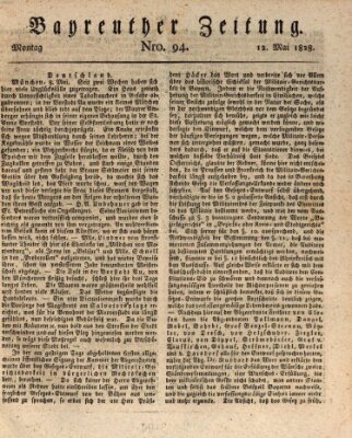 Bayreuther Zeitung Montag 12. Mai 1828