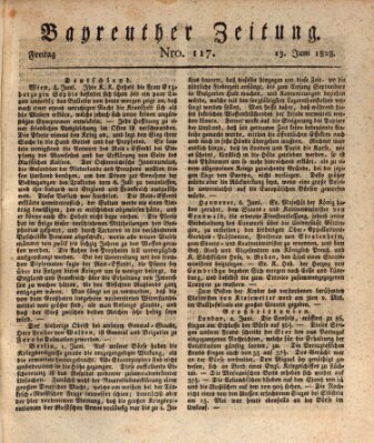 Bayreuther Zeitung Freitag 13. Juni 1828