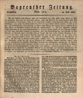 Bayreuther Zeitung Donnerstag 19. Juni 1828