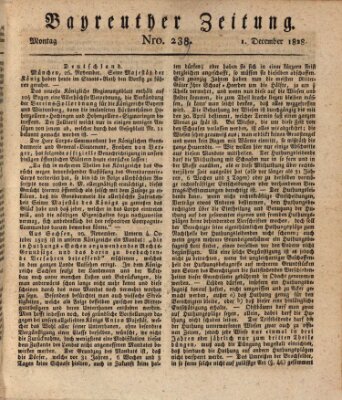 Bayreuther Zeitung Montag 1. Dezember 1828