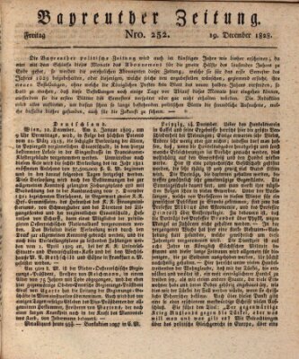 Bayreuther Zeitung Freitag 19. Dezember 1828