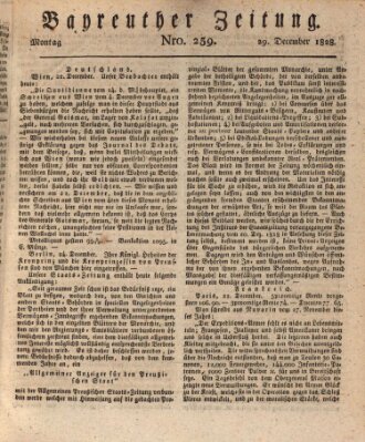 Bayreuther Zeitung Montag 29. Dezember 1828