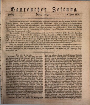 Bayreuther Zeitung Freitag 18. Juni 1830