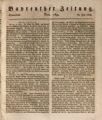 Bayreuther Zeitung Samstag 18. Juli 1835