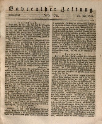 Bayreuther Zeitung Samstag 25. Juli 1835