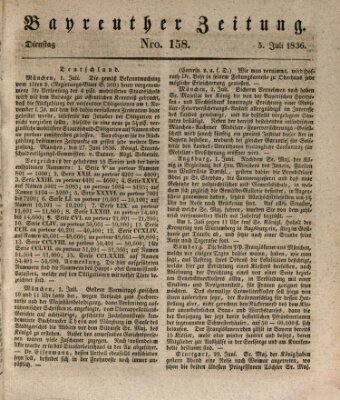 Bayreuther Zeitung Dienstag 5. Juli 1836