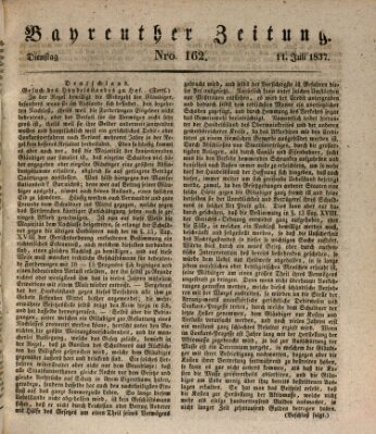 Bayreuther Zeitung Dienstag 11. Juli 1837