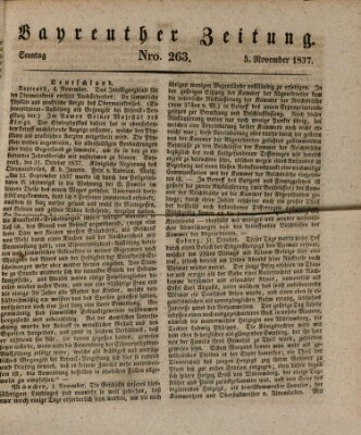 Bayreuther Zeitung Sonntag 5. November 1837