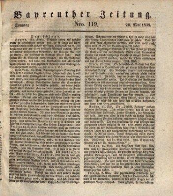 Bayreuther Zeitung Sonntag 20. Mai 1838