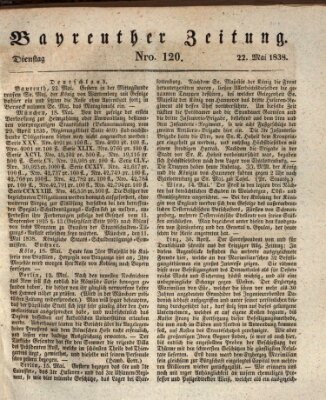Bayreuther Zeitung Dienstag 22. Mai 1838